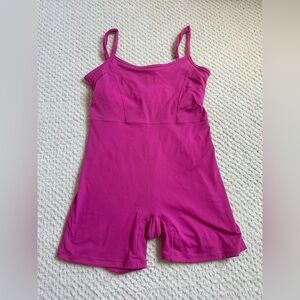 Pink Sleeveless Romper